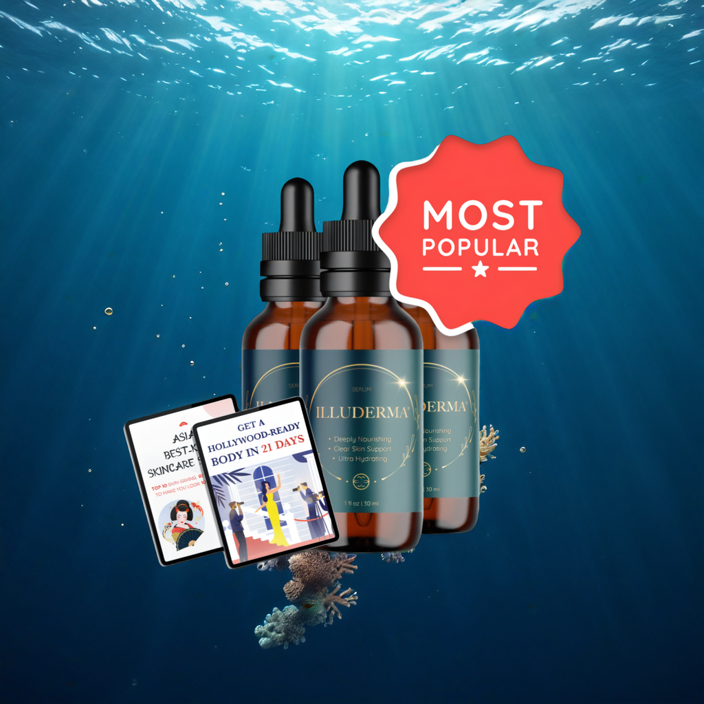 Illuderma - 3 Bottles + 2  Ebooks